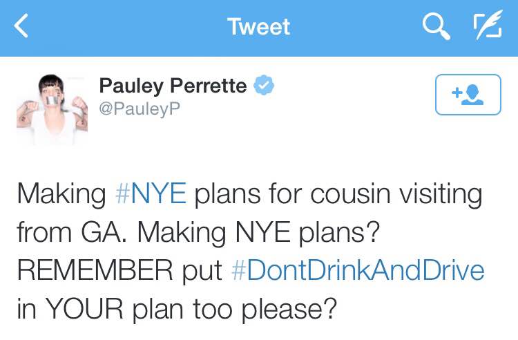 Pauley NYE plans
